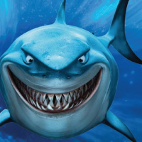 picture of the character bruce from finding nemo.